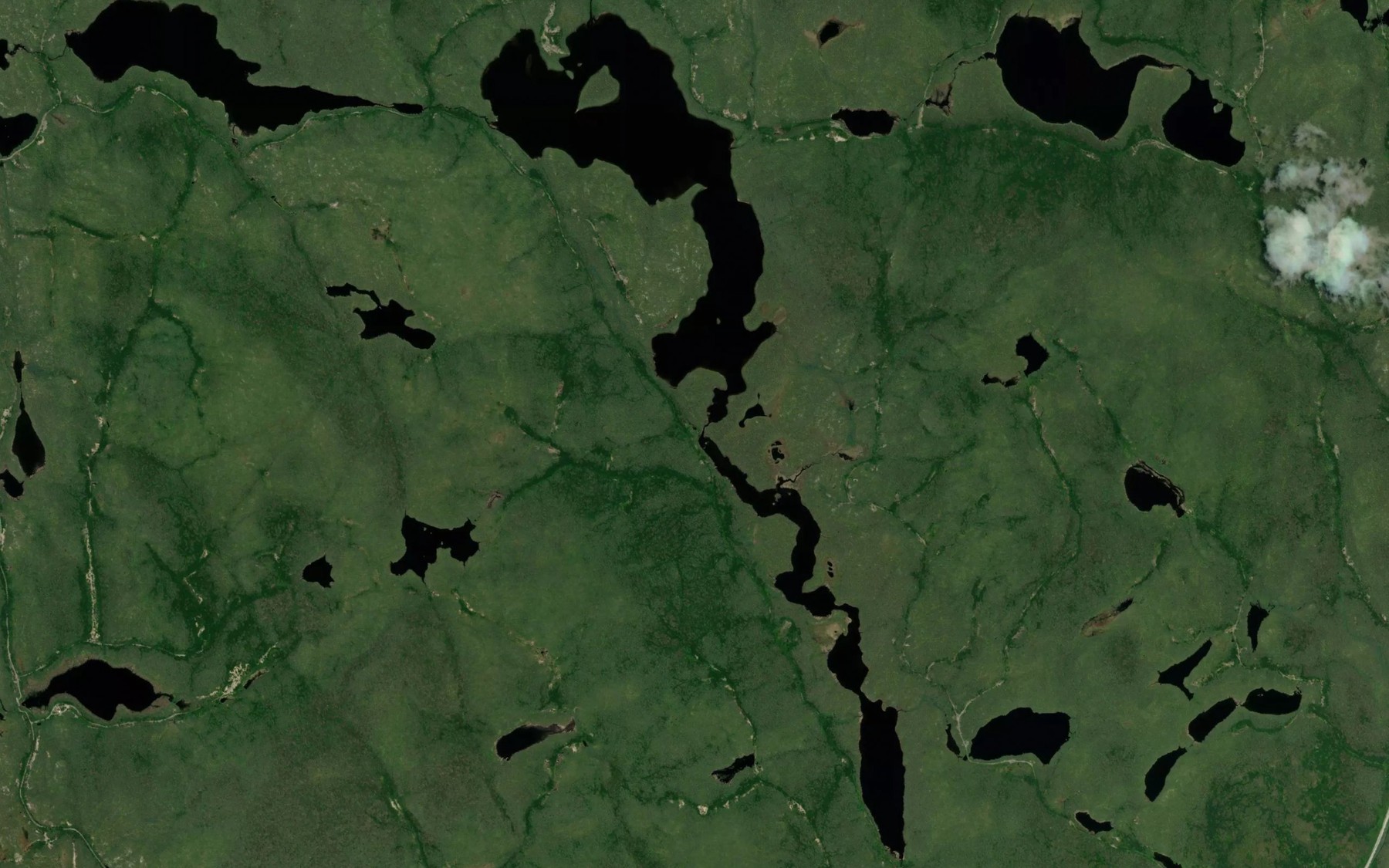 Satellite map of the Lac Psuke