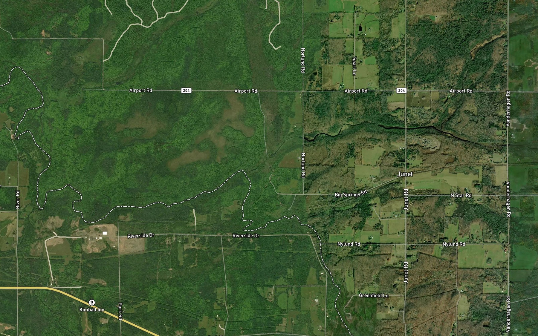Satellite map of the Big Springs