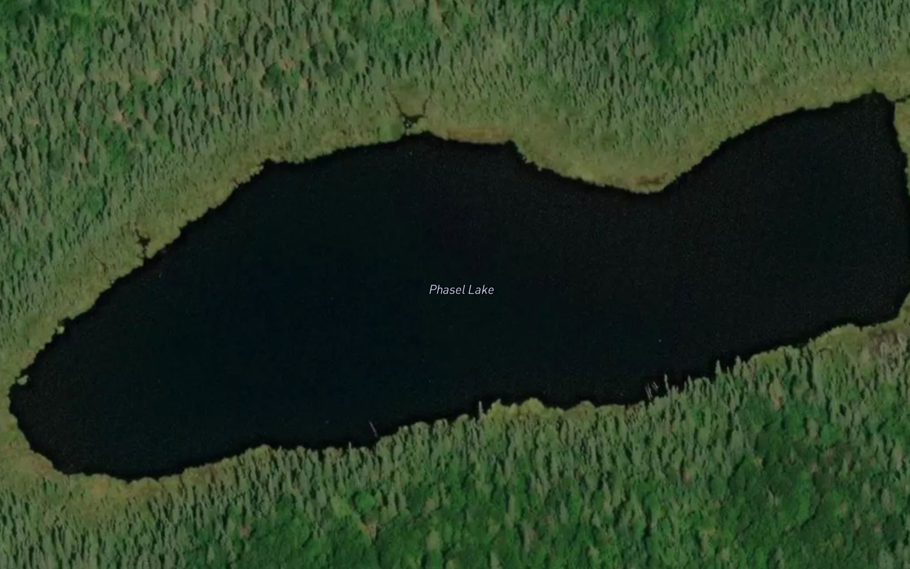 Satellite map of the Phasel Lake