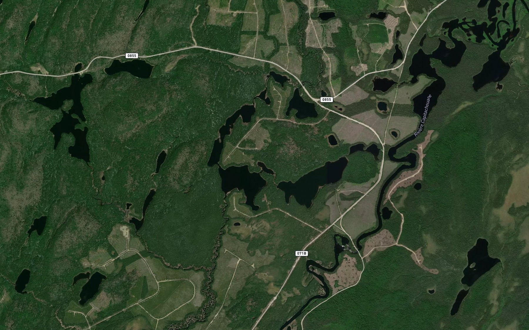 Satellite map of the Lac Rose