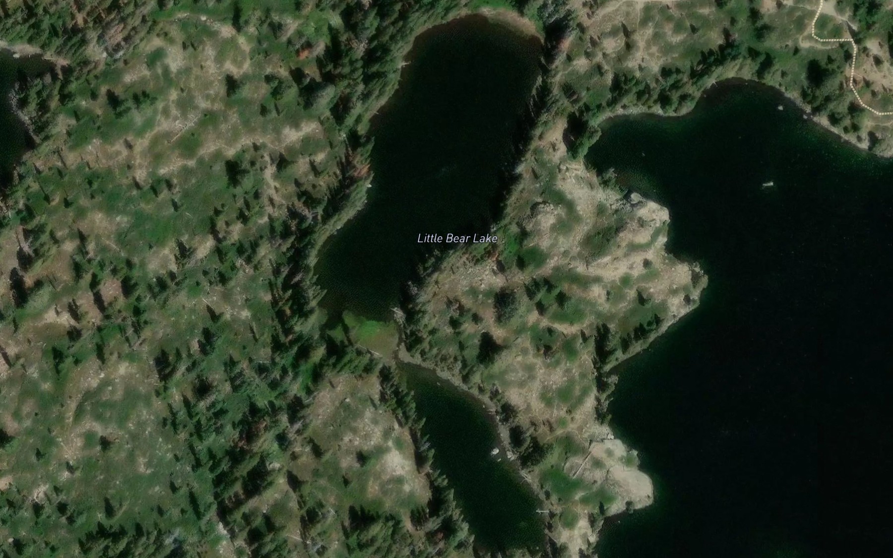 Satellite map of the Little Bear Lake