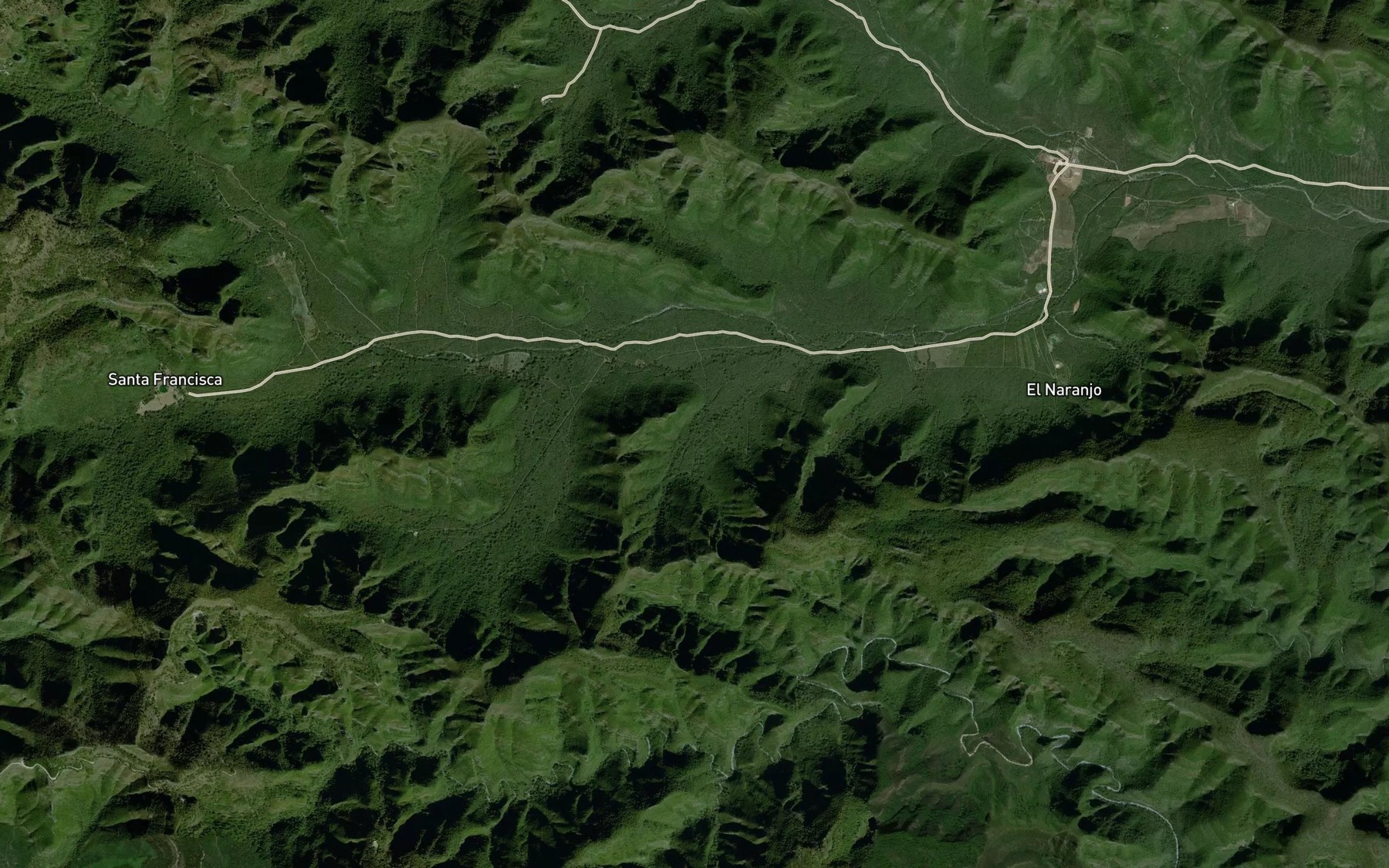 Satellite map of the Canada El Palmito