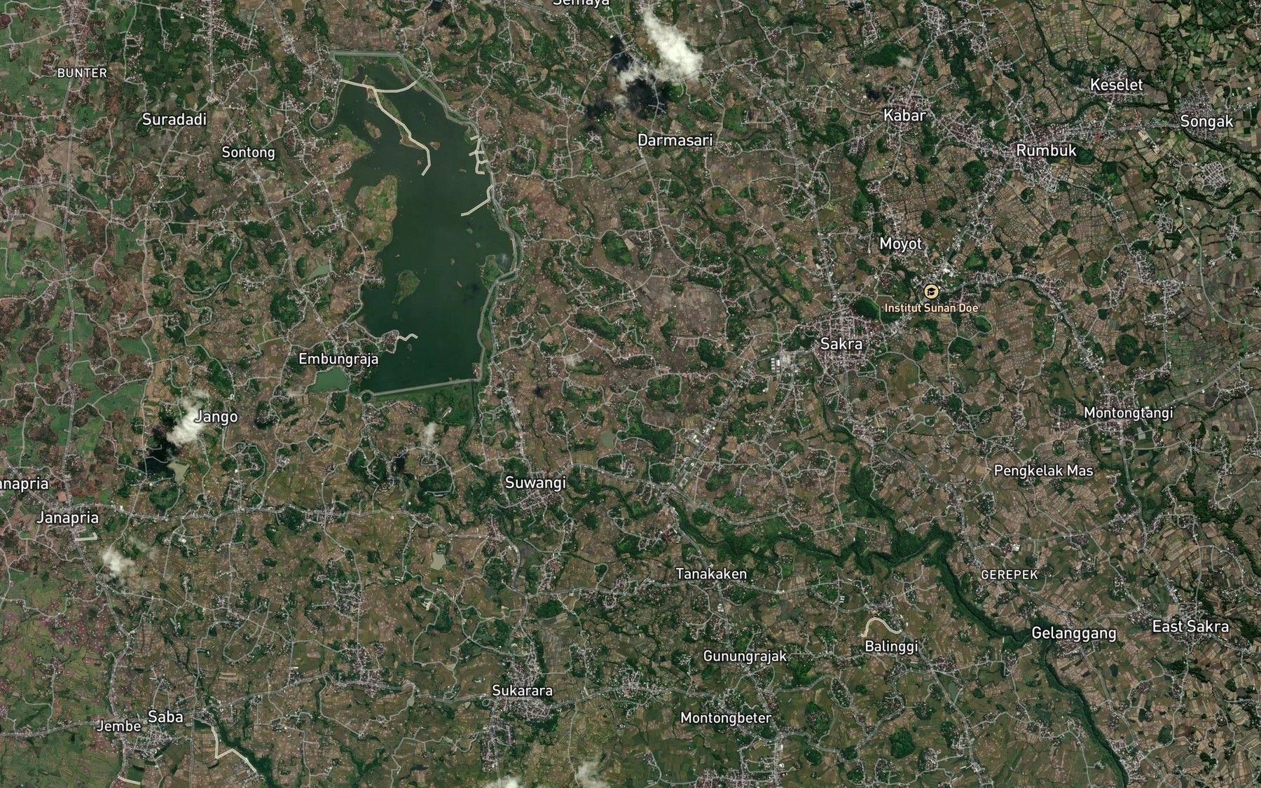 Satellite map of the Embung Linglokoloh