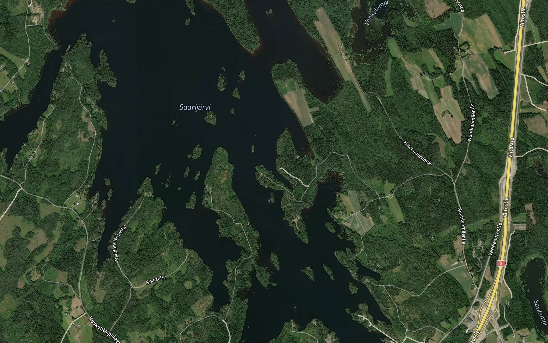 Satellite map of the Matolahti