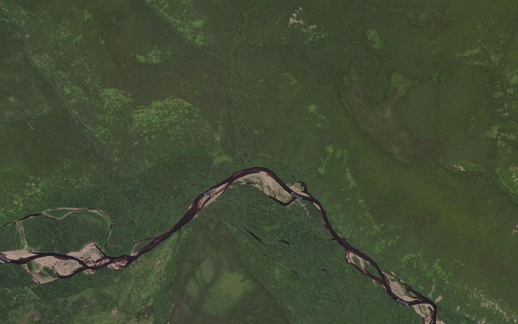 Satellite map of the Sololi