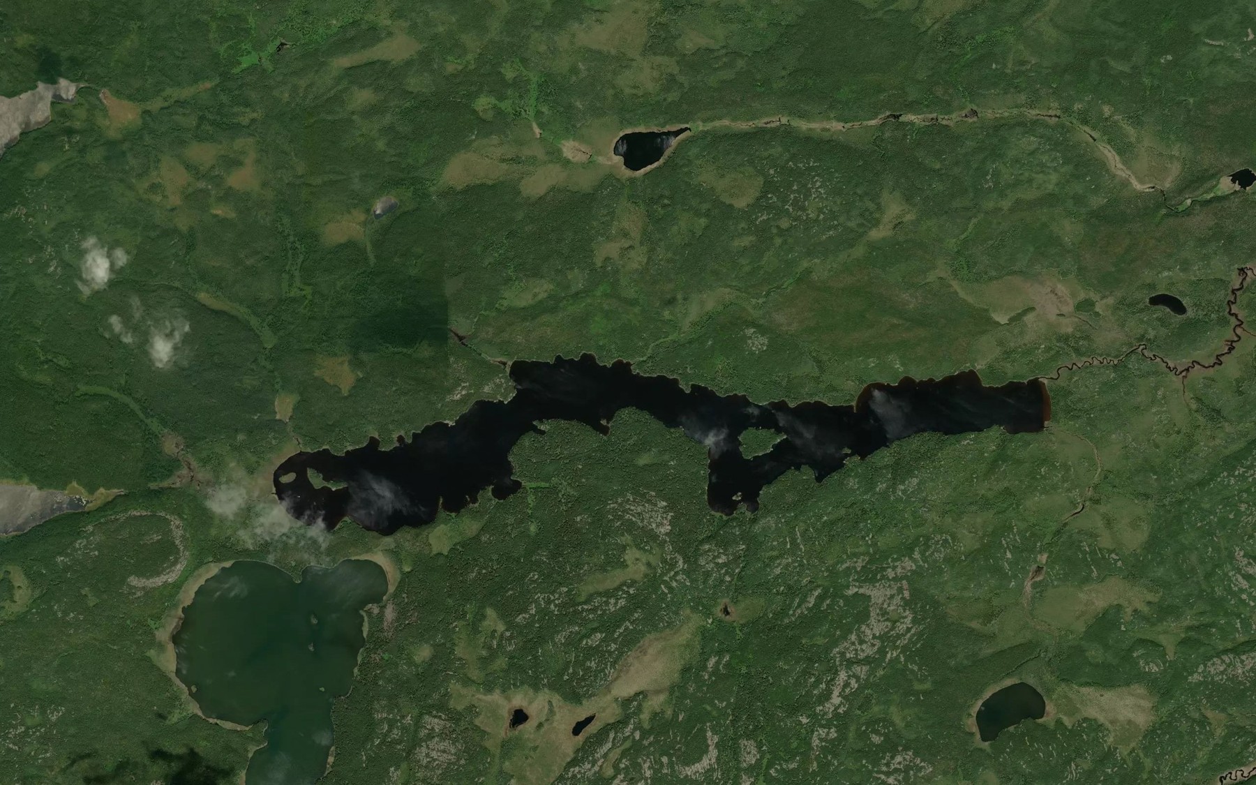 Satellite map of the Yapp Lake