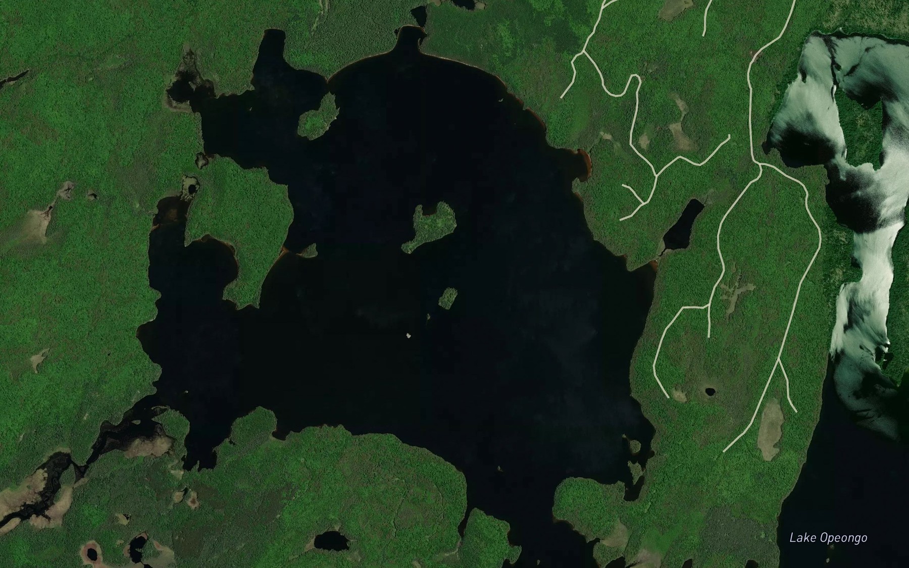 Satellite map of the North Arm