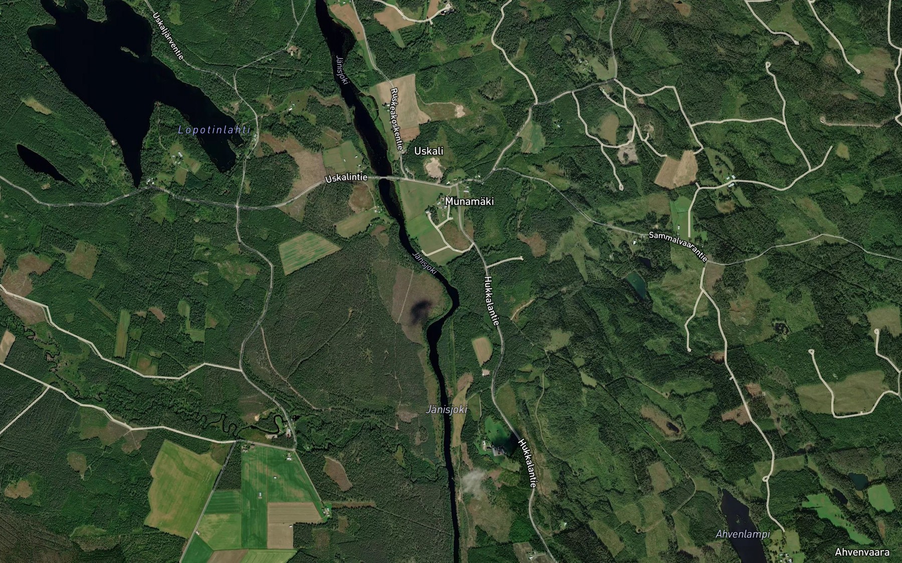 Satellite map of the Ukonpuro