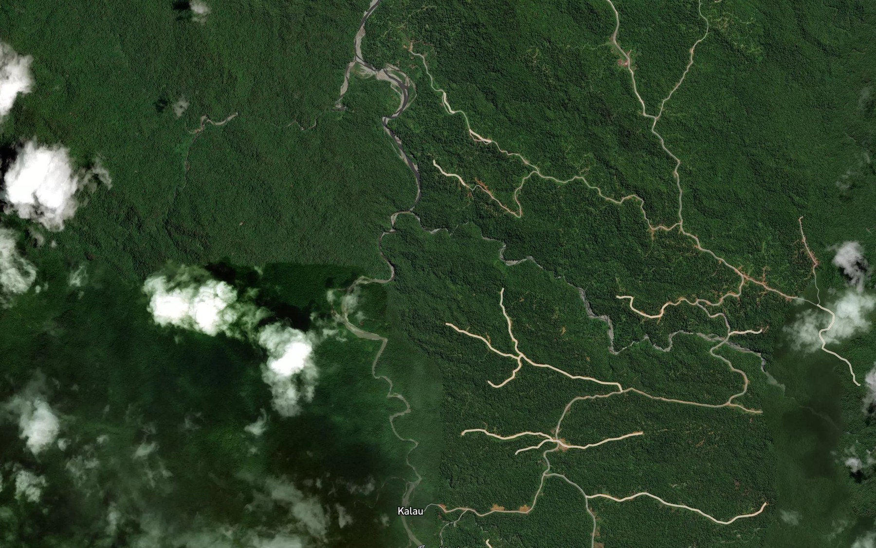 Satellite map of the Filabu Creek