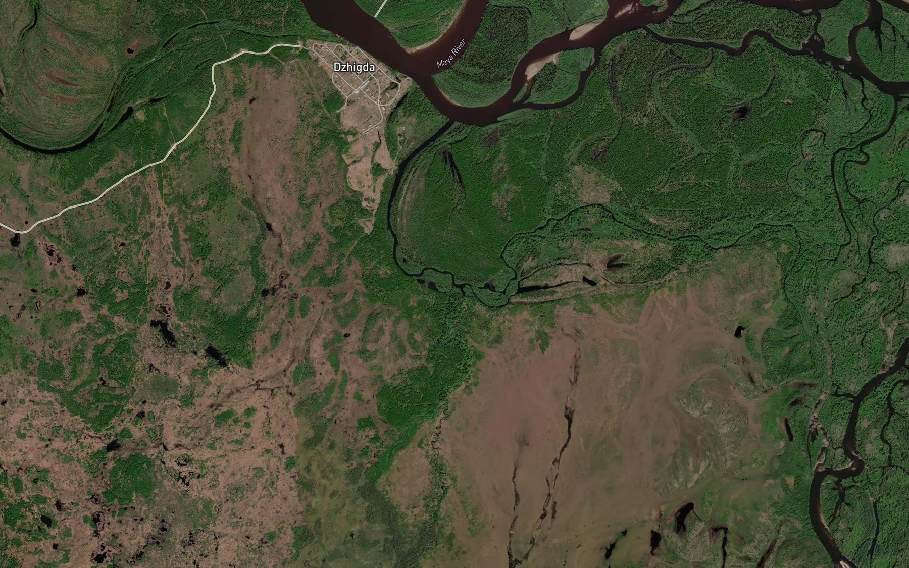 Satellite map of the Dzhigdinskaya
