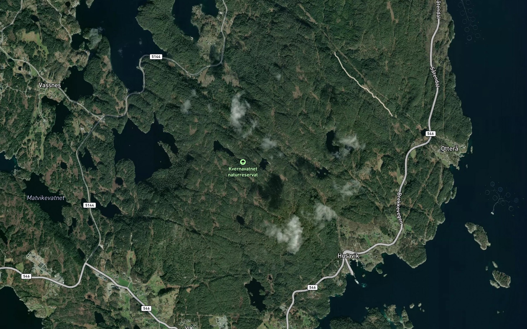 Satellite map of the Kraketjorn