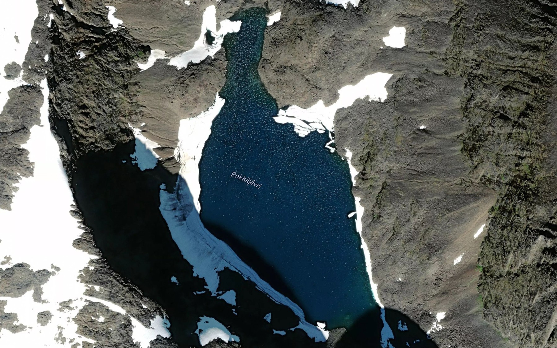 Satellite map of the Rokkiljavri