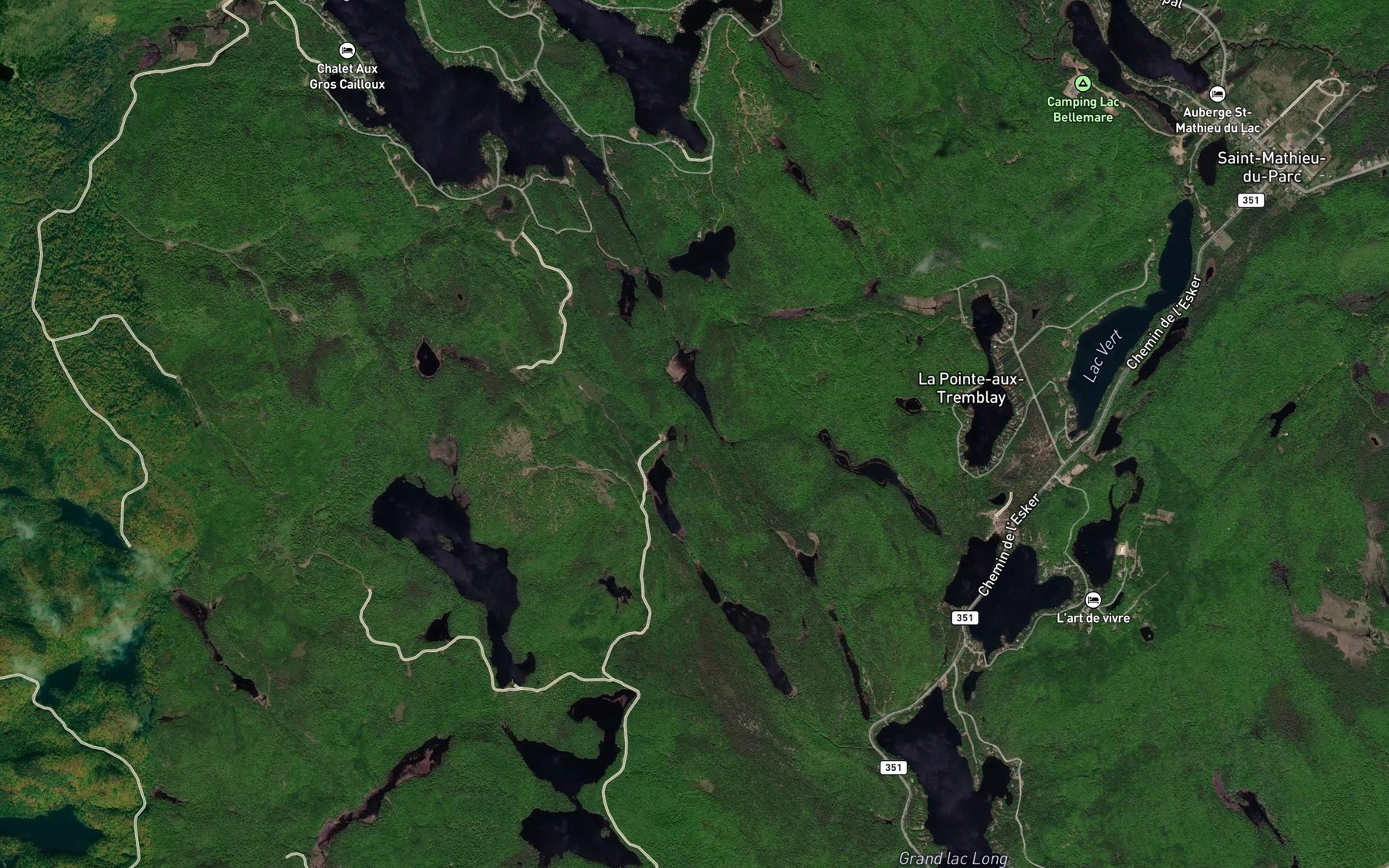 Satellite map of the Coupe a Brizard