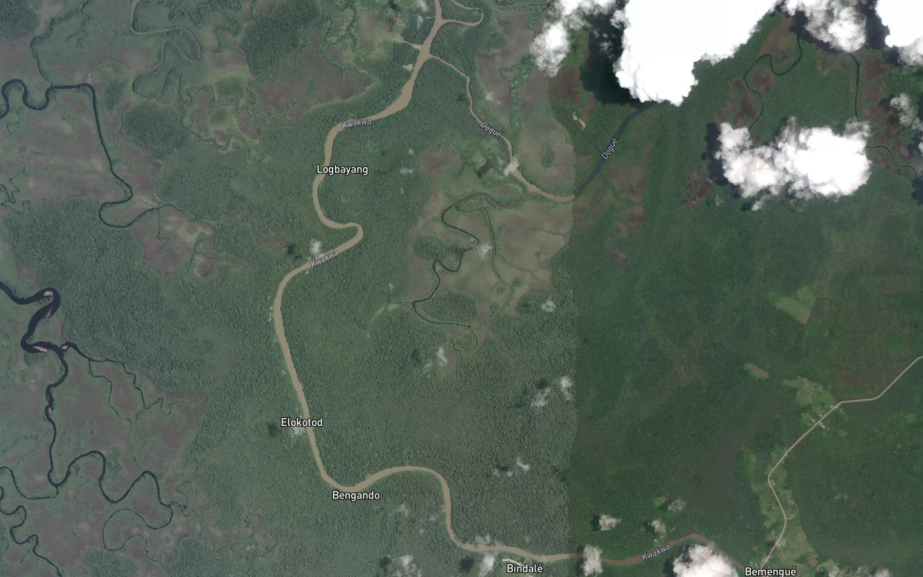 Satellite map of the Nsa