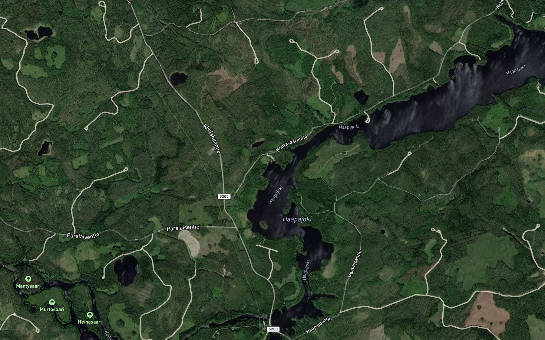 Satellite map of the Savilahti