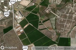 Satellite map of the Poza San Carlos