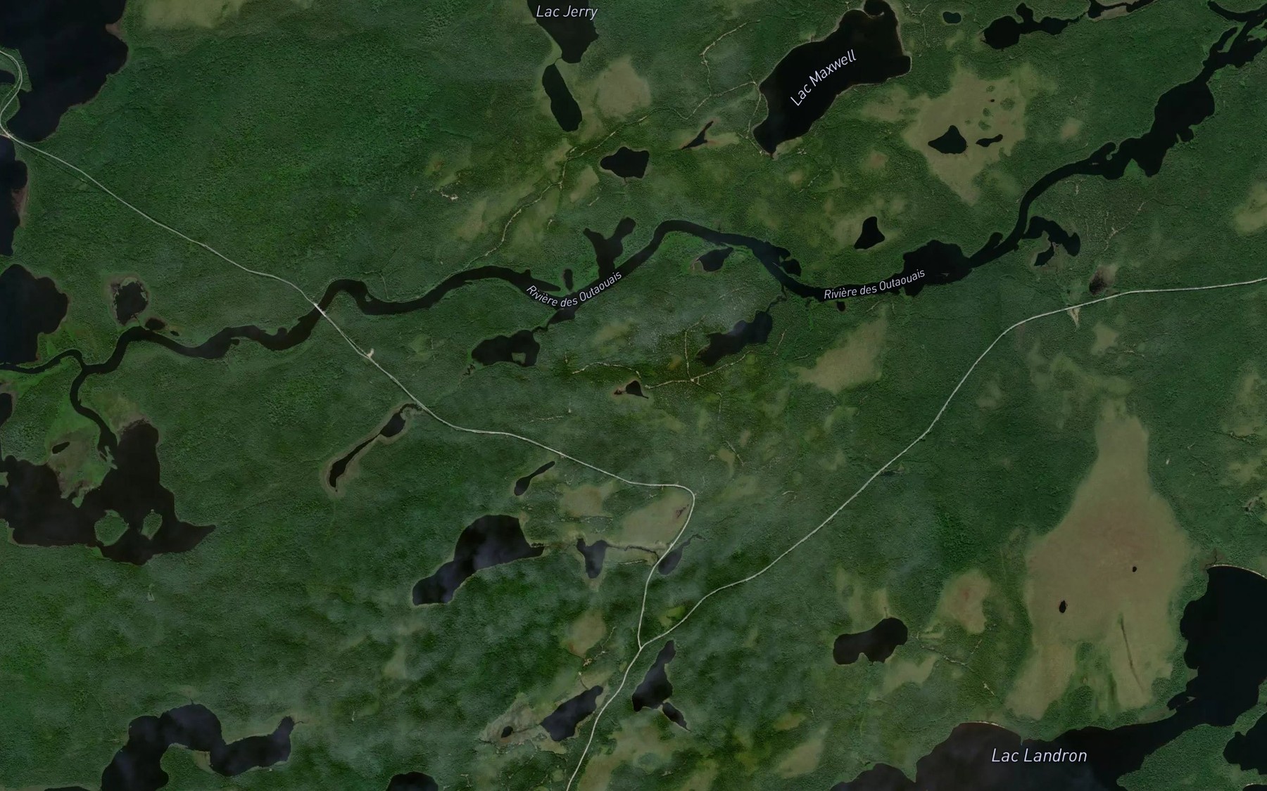 Satellite map of the Lac Von Meyer