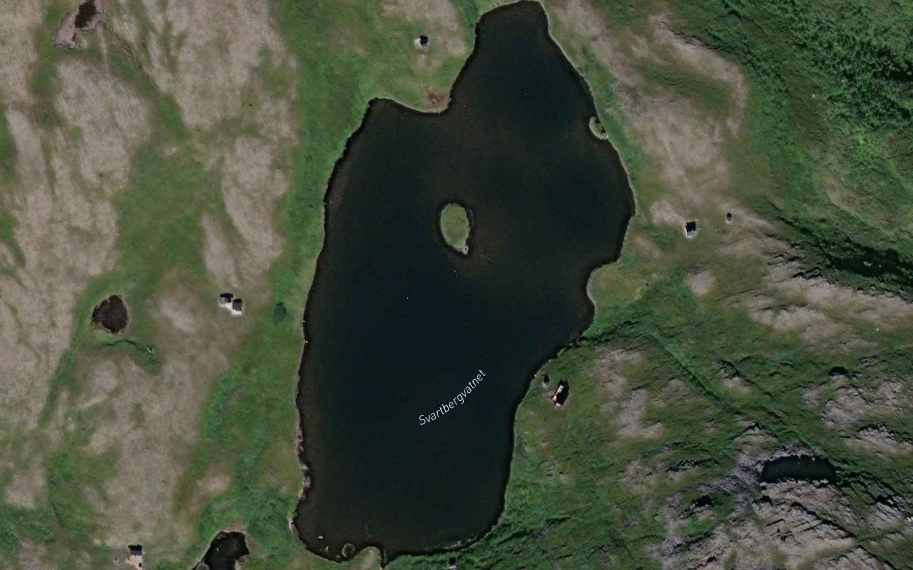 Satellite map of the Svartbergvatnet