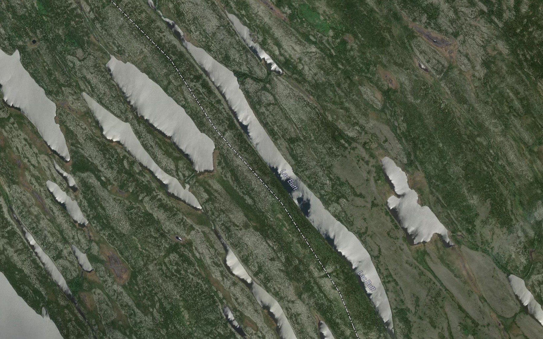 Satellite map of the Lac Butt