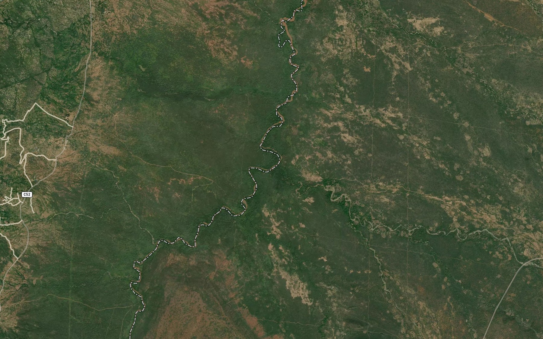 Satellite map of the Kabarimen