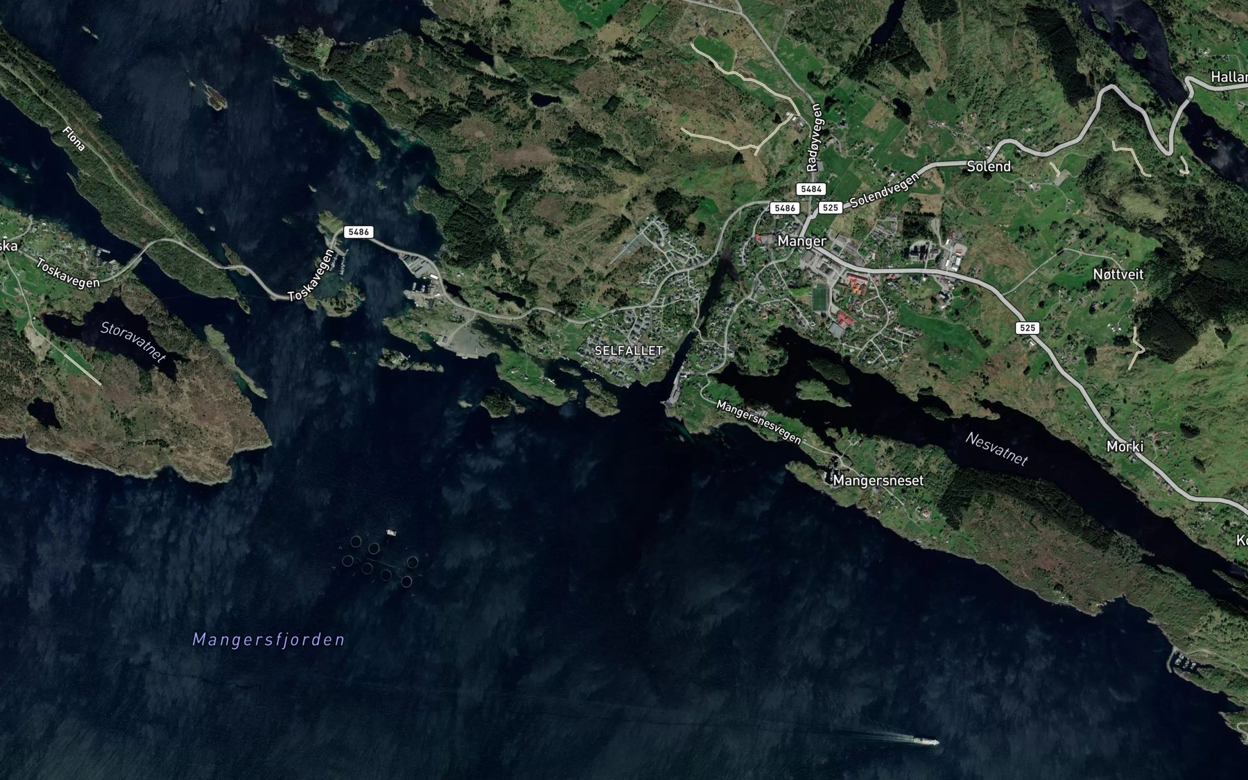 Satellite map of the Ellingvika