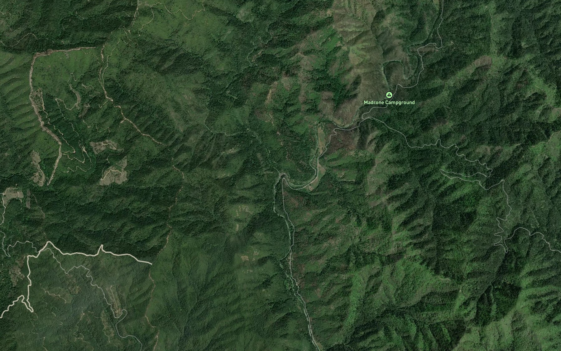 Satellite map of the North Fork Squaw Creek