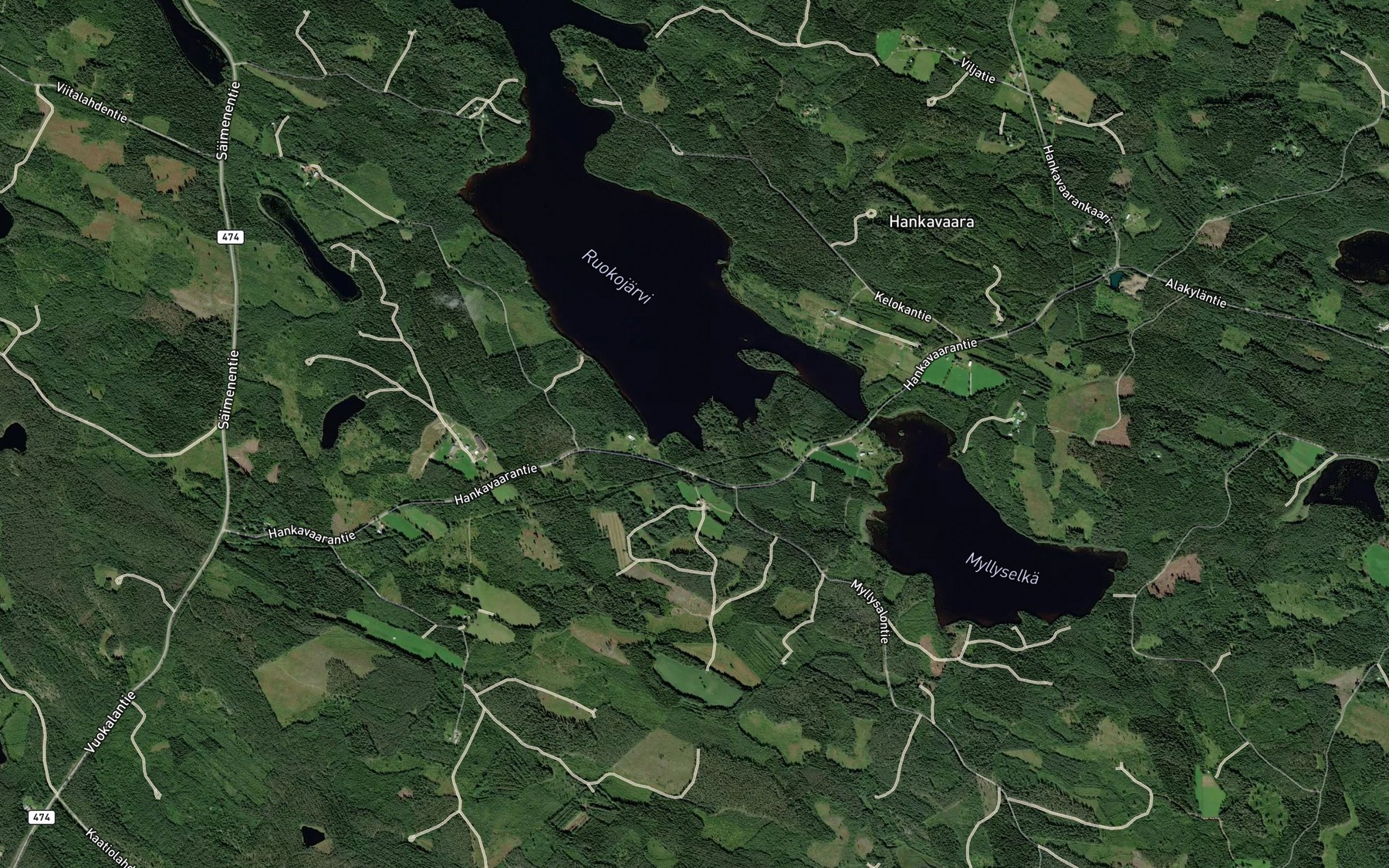 Satellite map of the Putonlahti