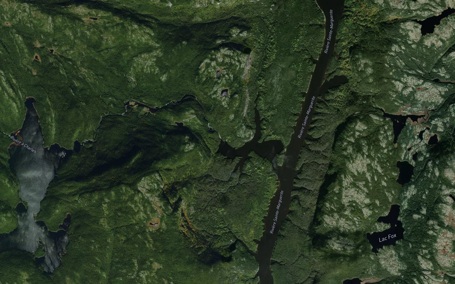 Satellite map of the Riviere a Charles