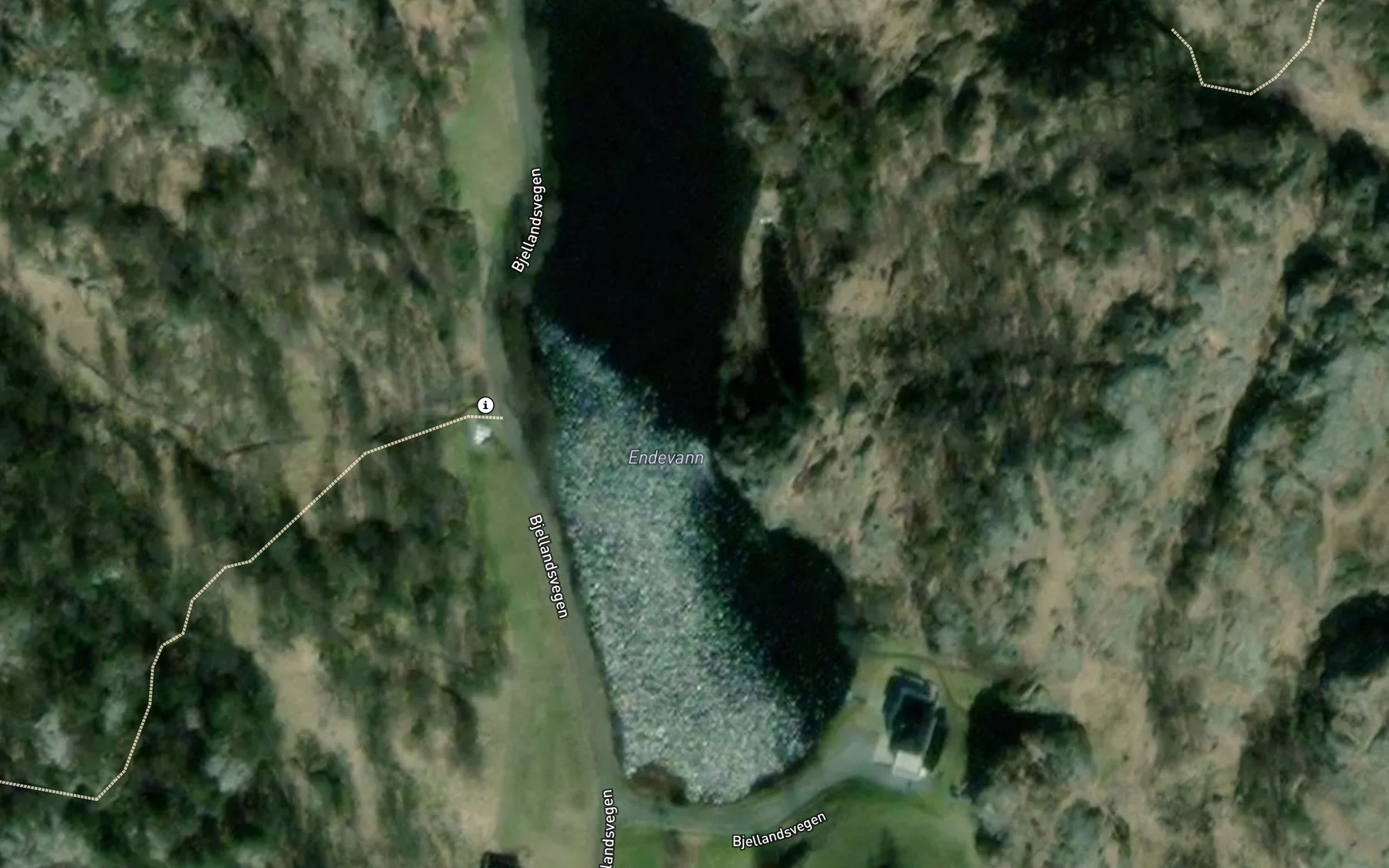 Satellite map of the Endevann
