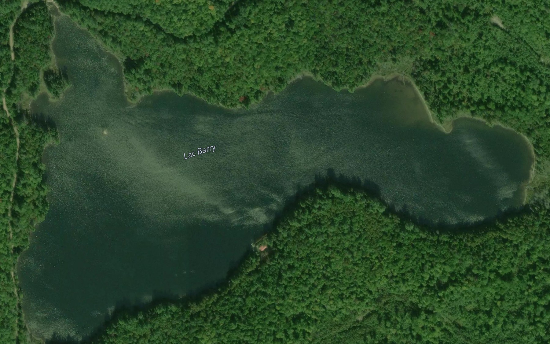 Satellite map of the Lac Barry