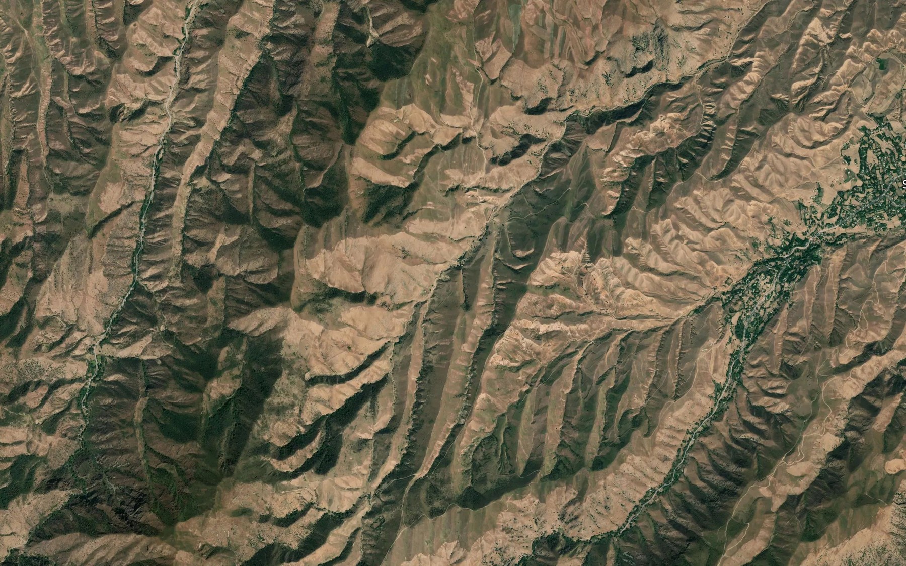 Satellite map of the Rodnik Kara-Bulak