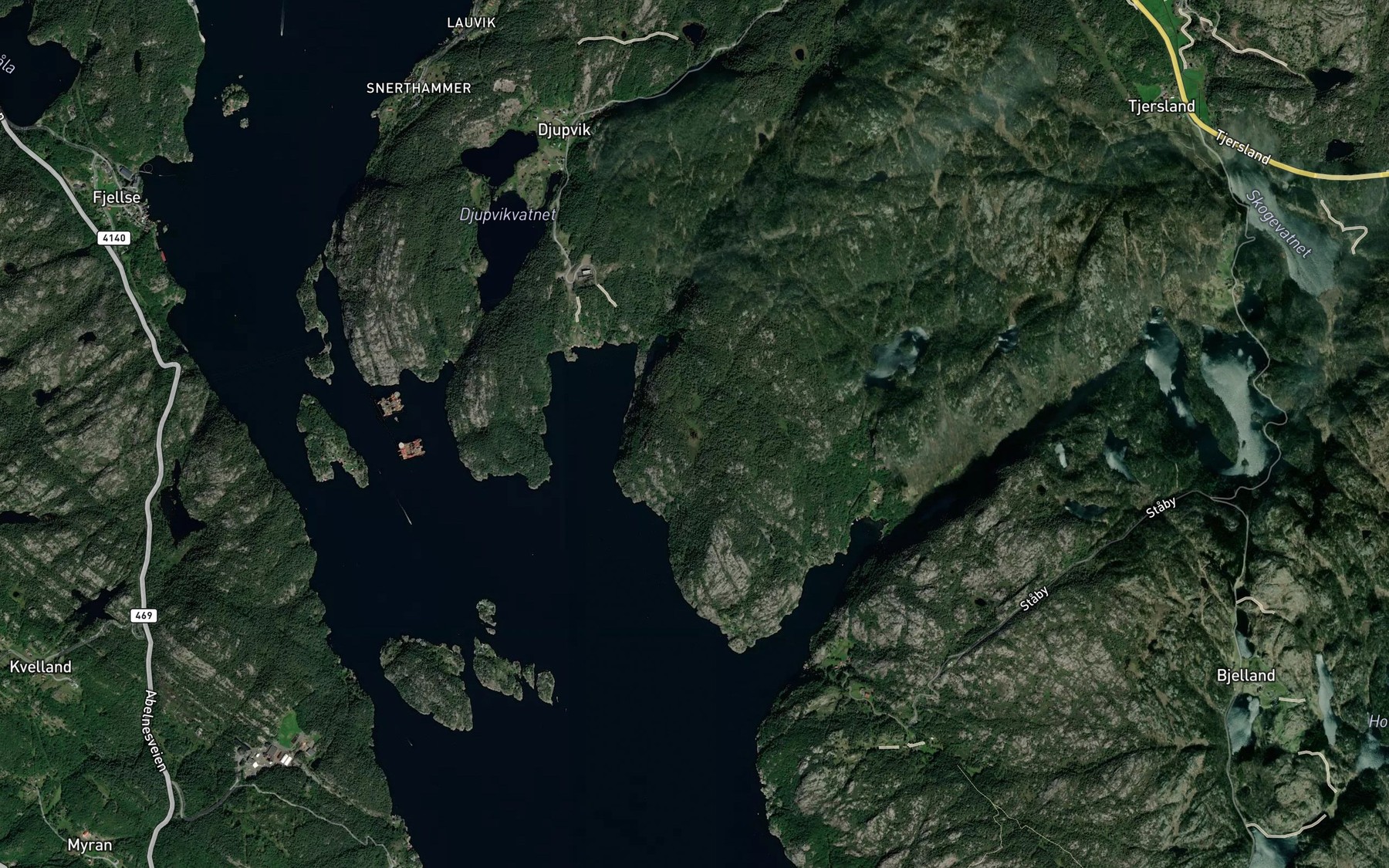 Satellite map of the Regnstjodn