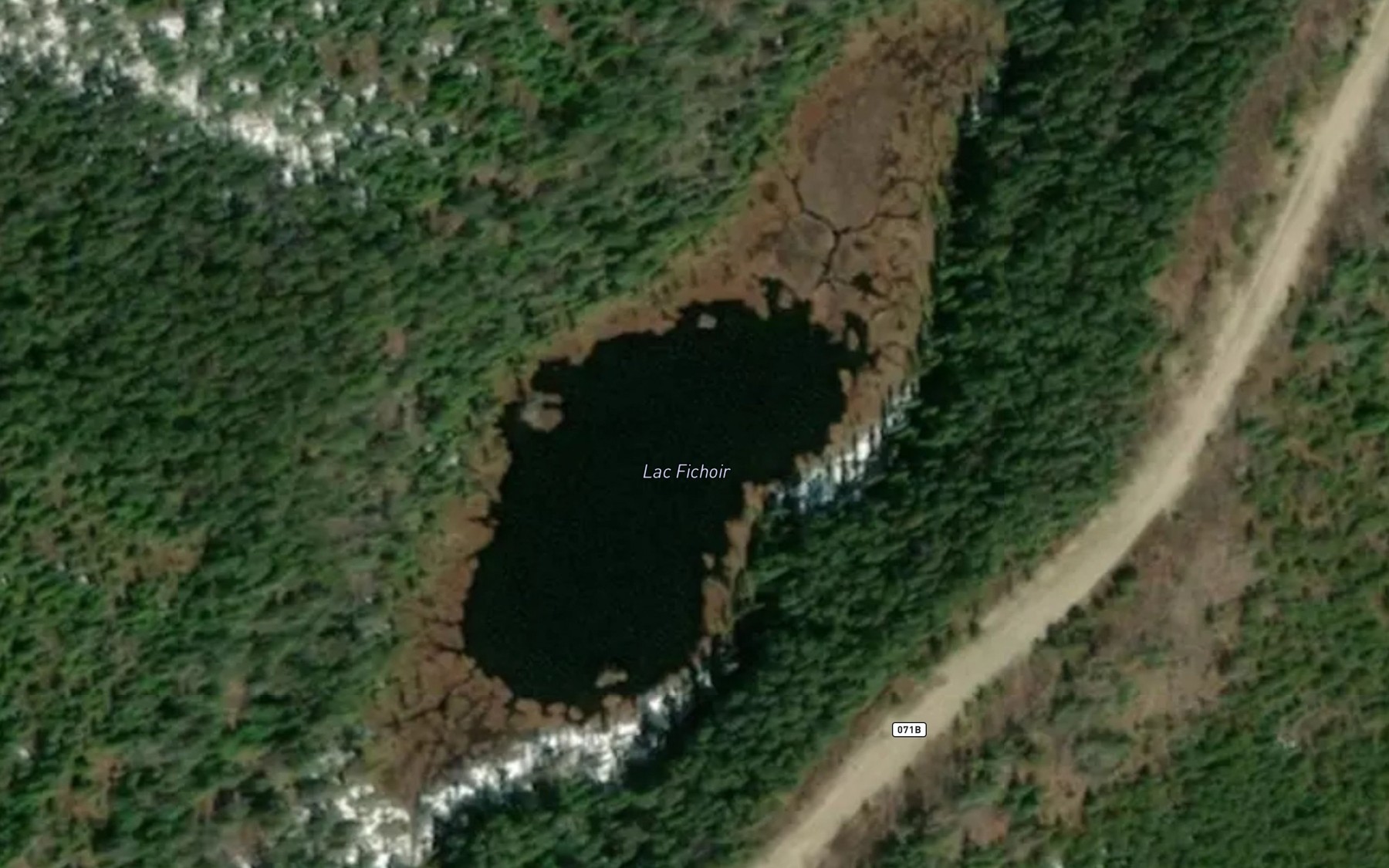 Satellite map of the Lac Fichoir