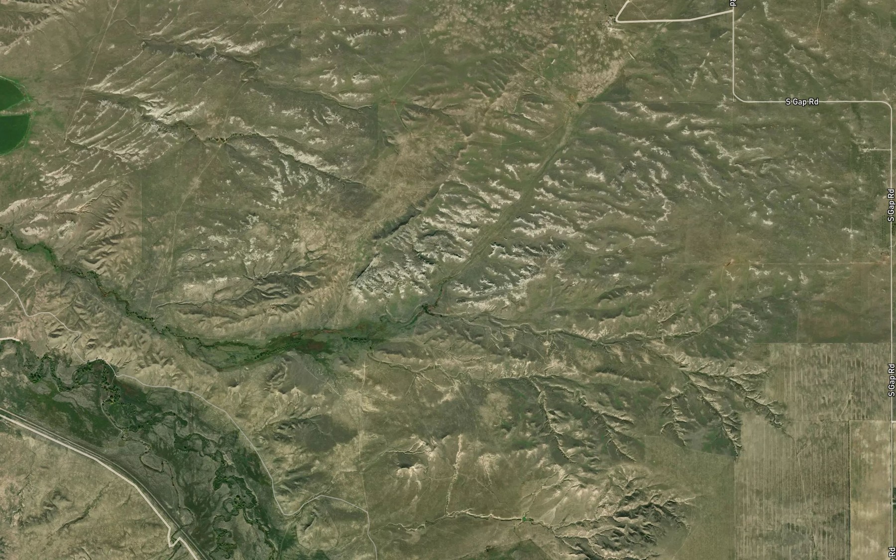 Satellite map of the Chug Spring