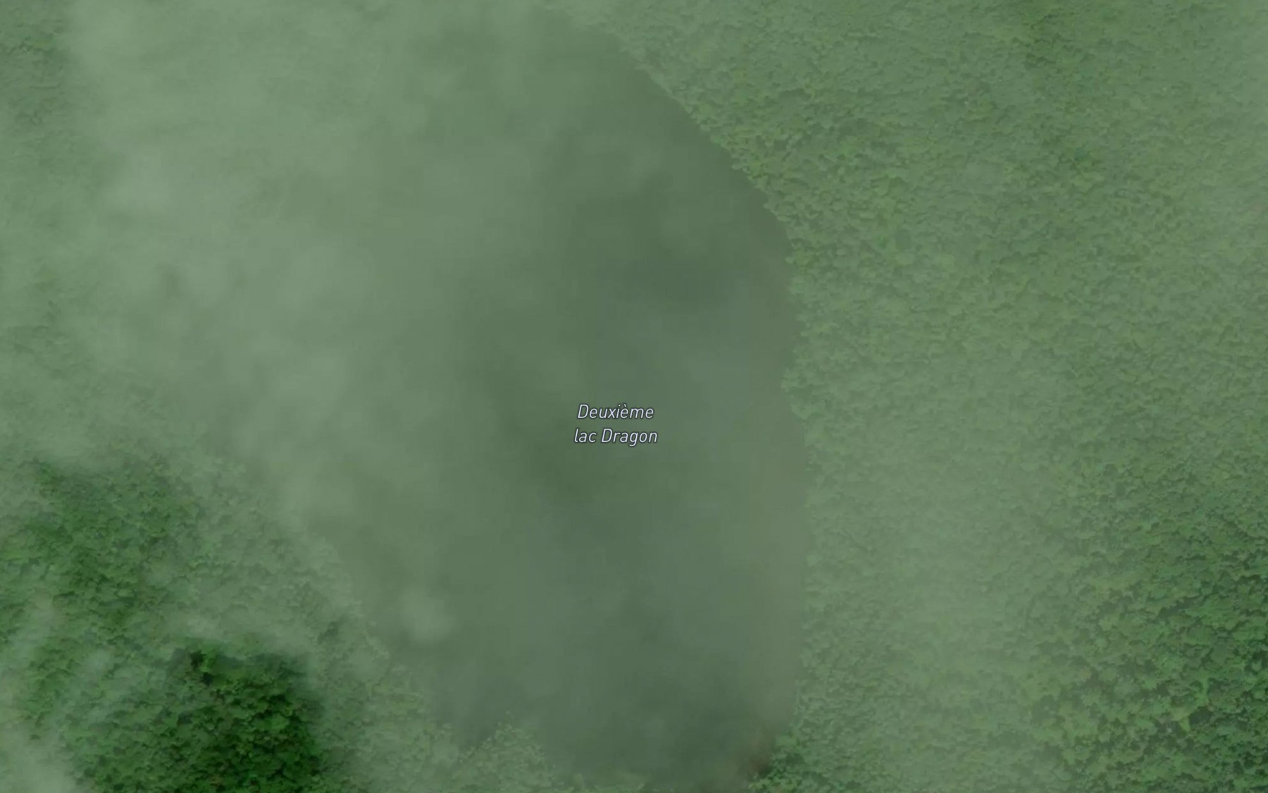 Satellite map of the Deuxieme lac Dragon