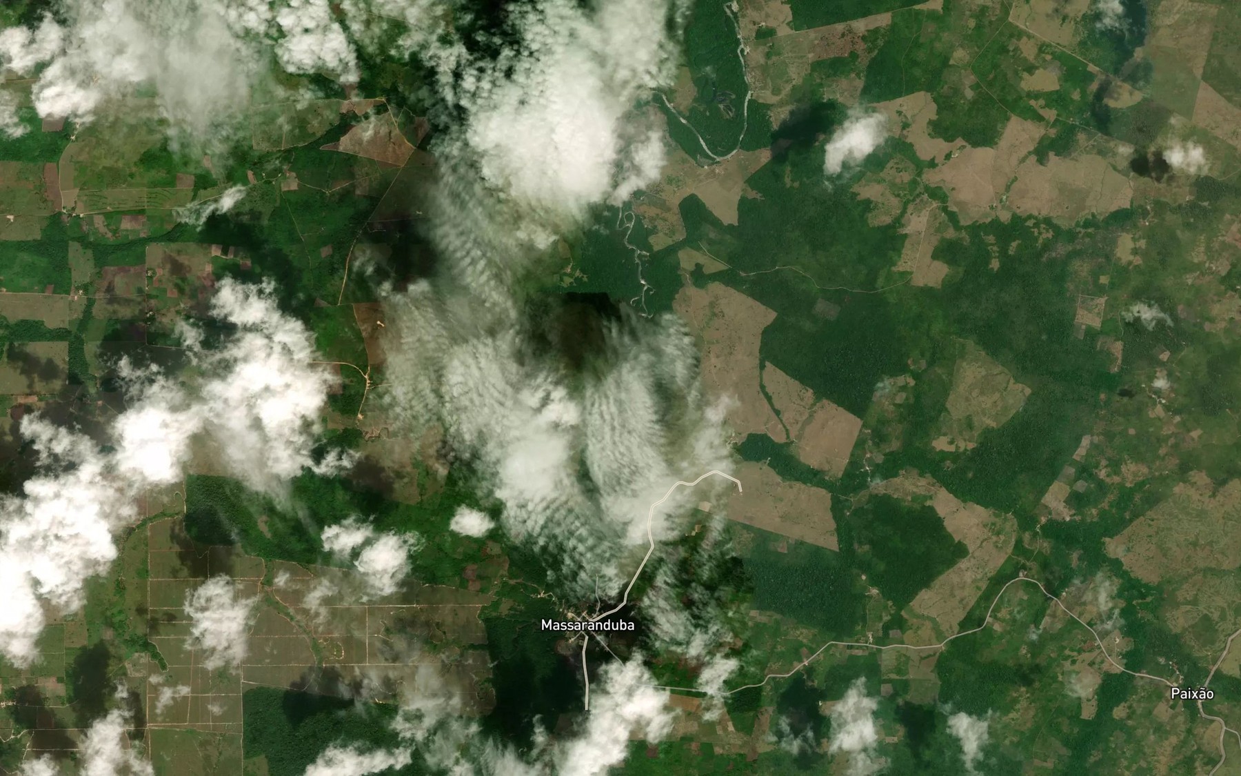 Satellite map of the Igarape Paixao