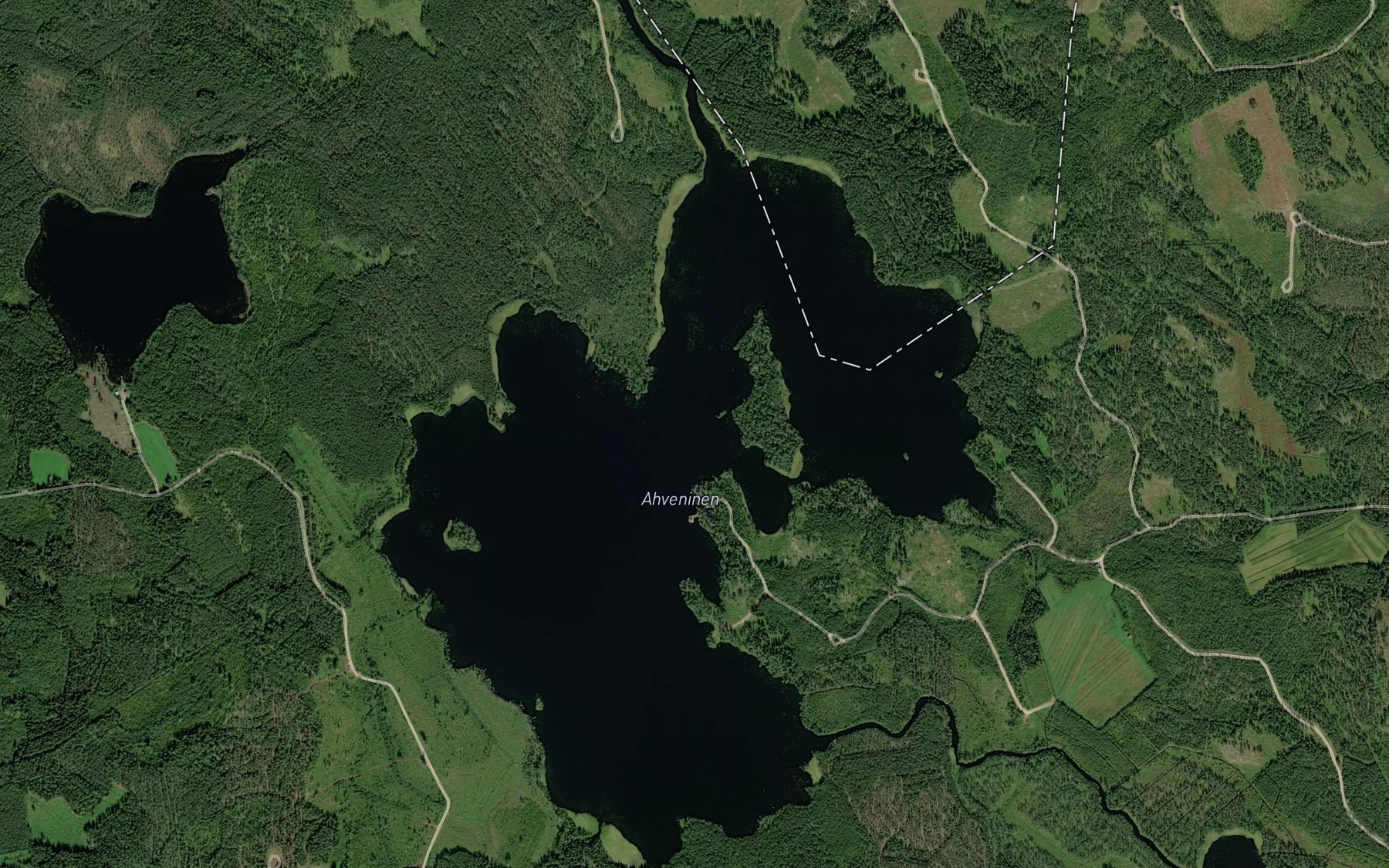 Satellite map of the Itajoki