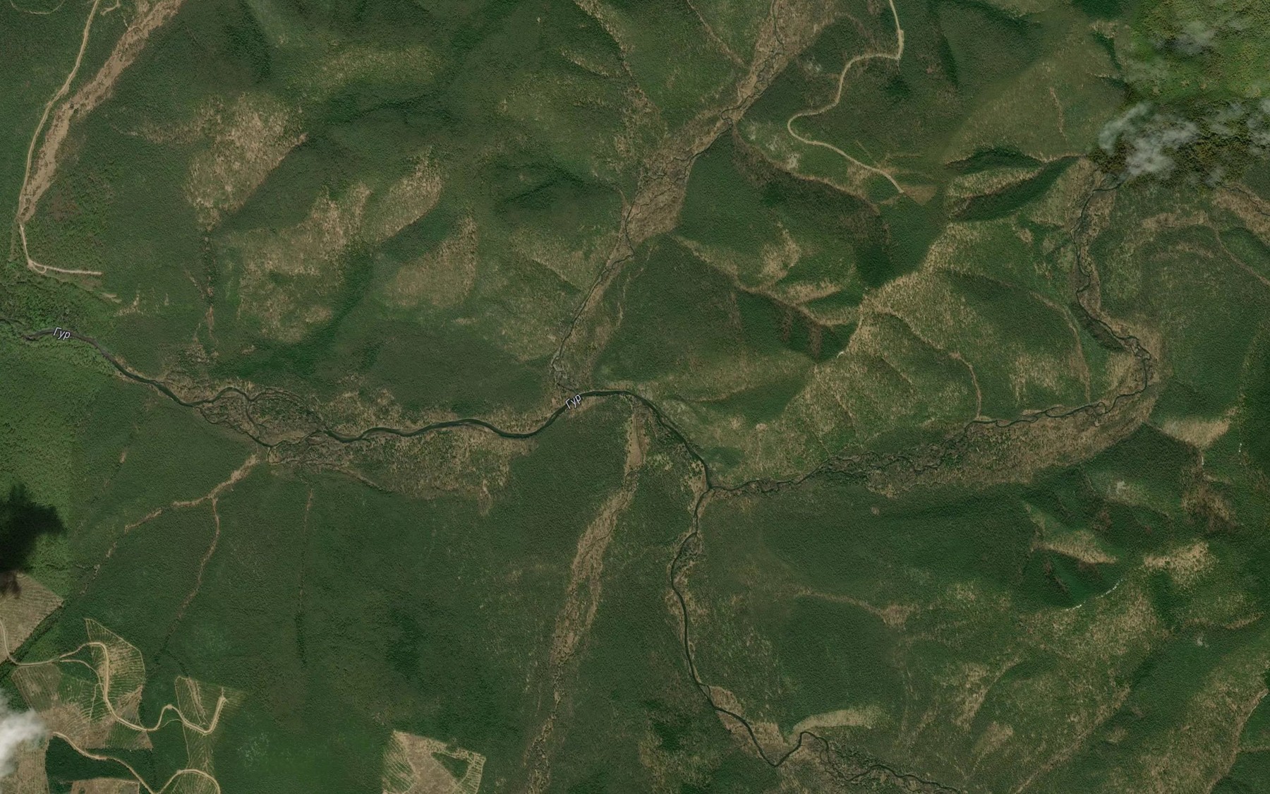 Satellite map of the Burnyy