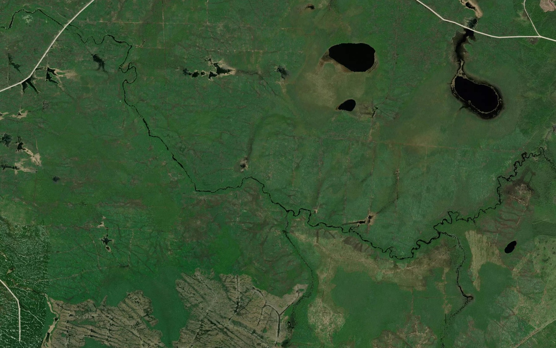 Satellite map of the Diamond Creek