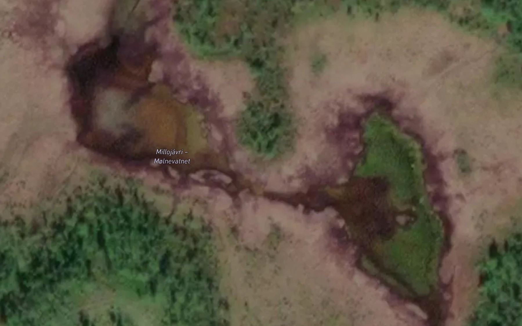 Satellite map of the Molnevatn