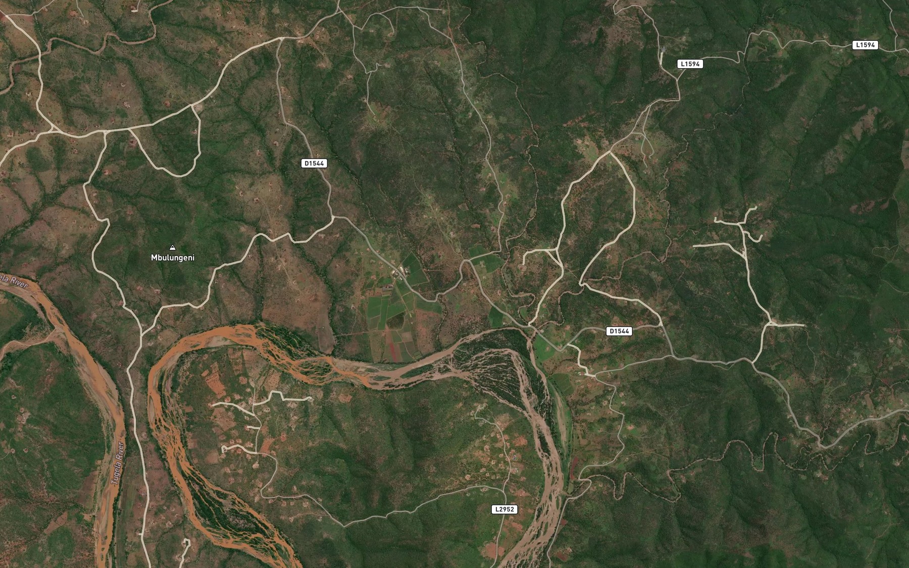 Satellite map of the Matigulu