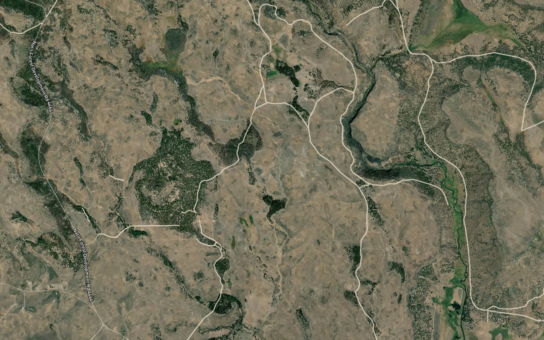 Satellite map of the Cottonwood Springs