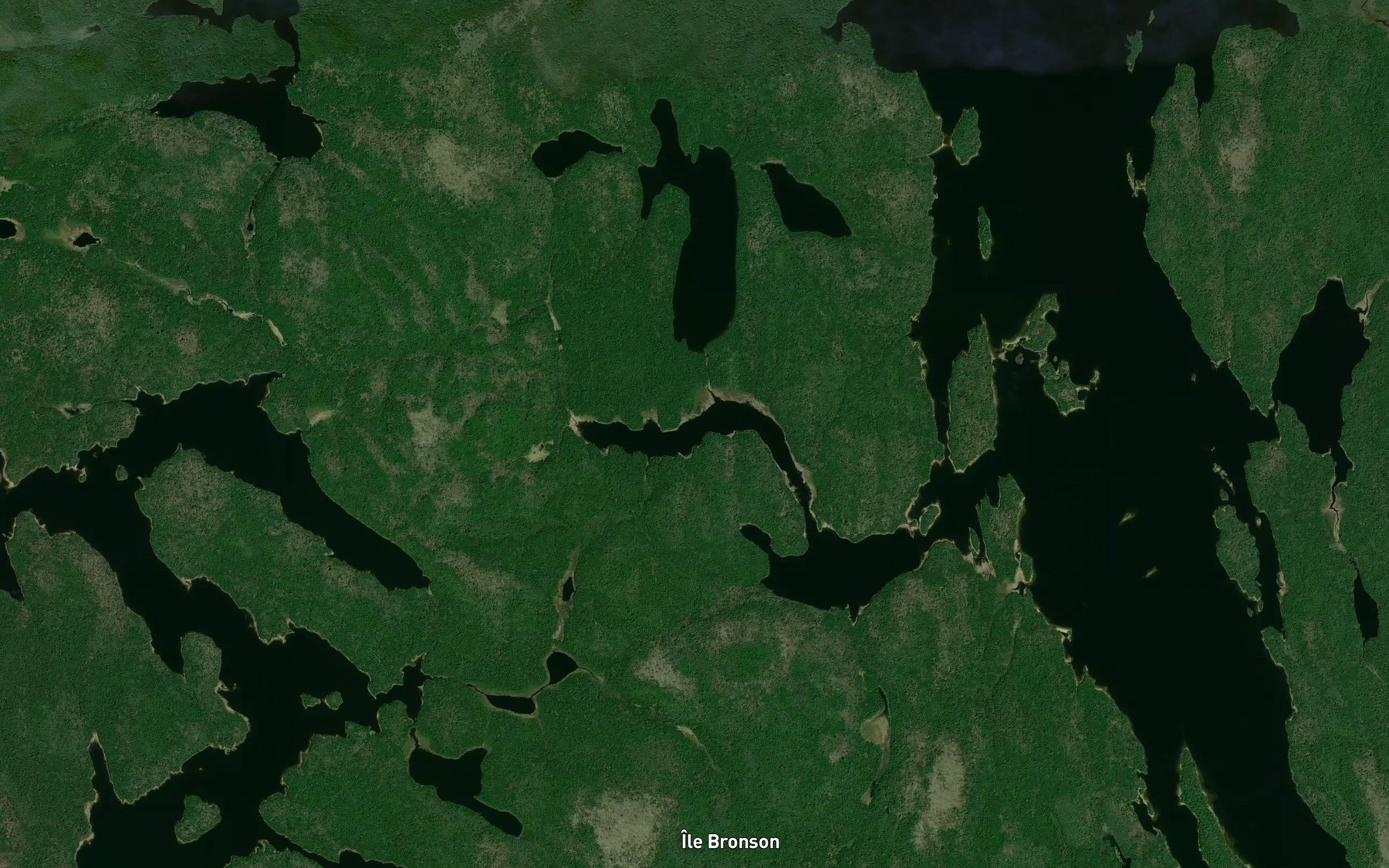 Satellite map of the Lac Eskay