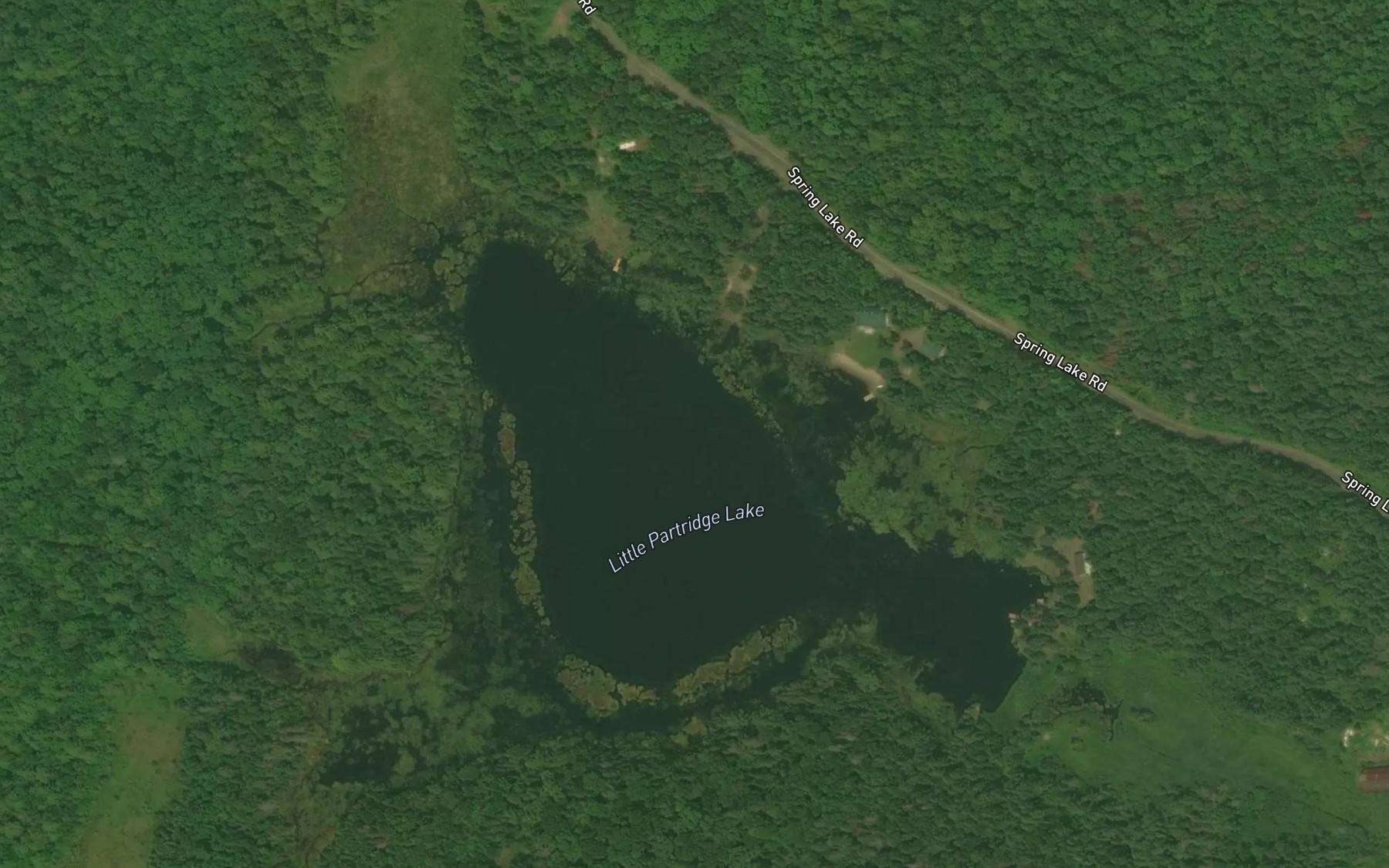 Satellite map of the Little Partridge Lake