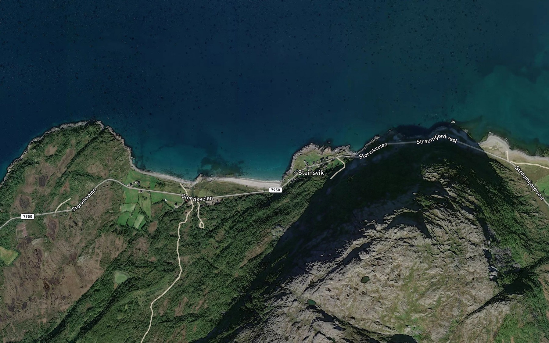Satellite map of the Steinsvika