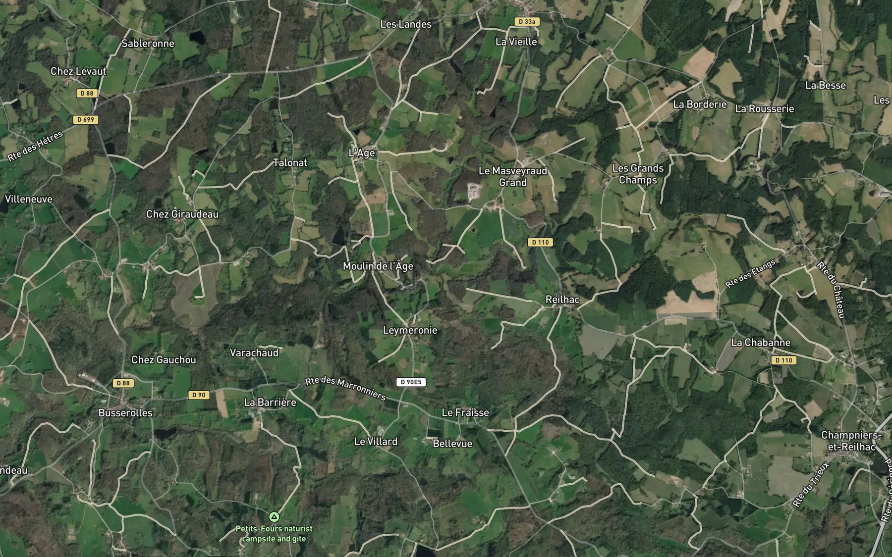 Satellite map of the Nauzon