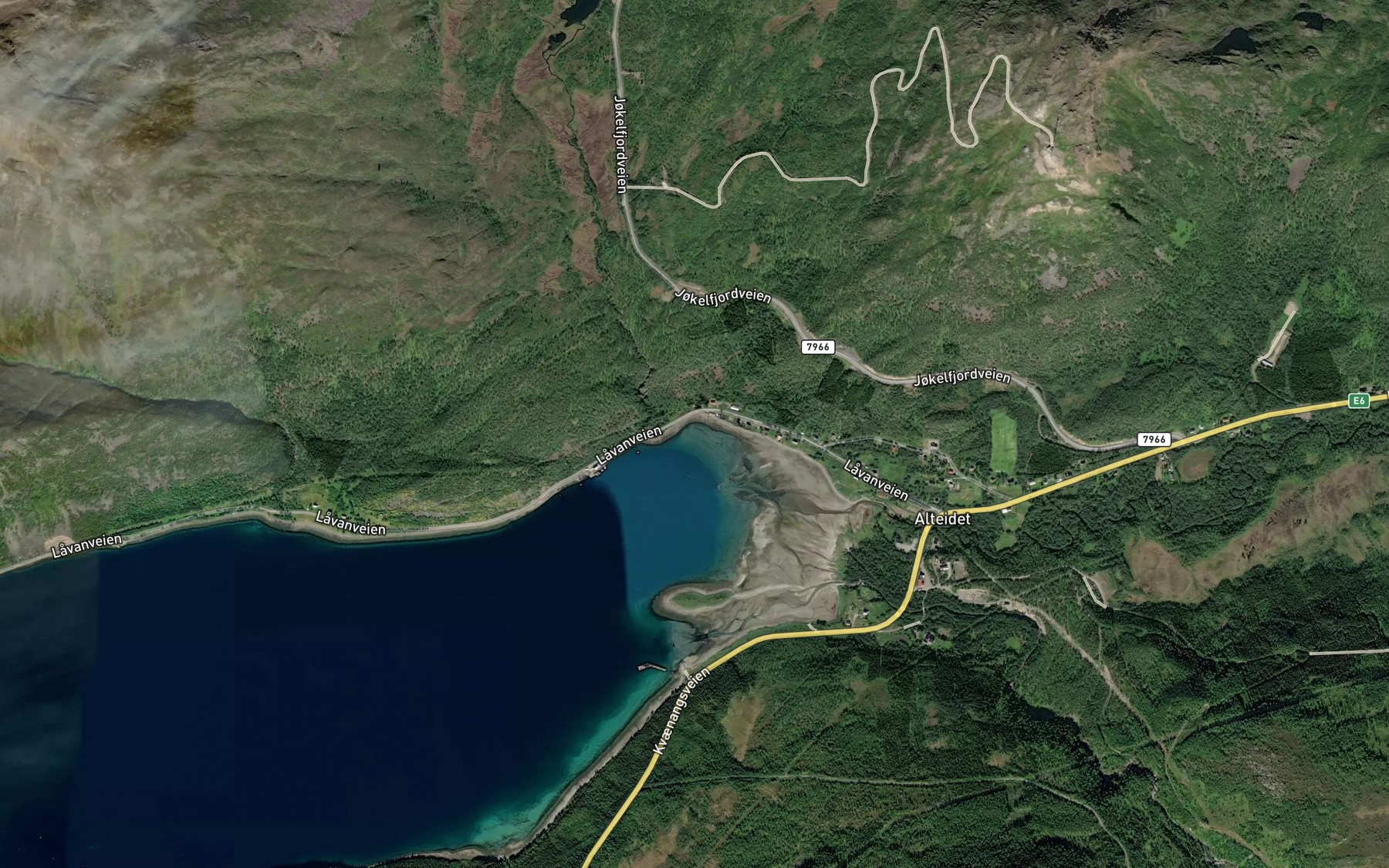Satellite map of the Bukta