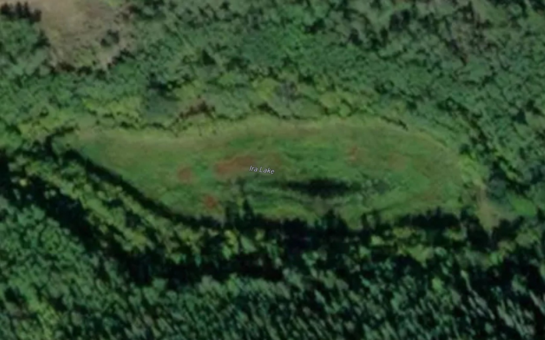 Satellite map of the Ira Lake