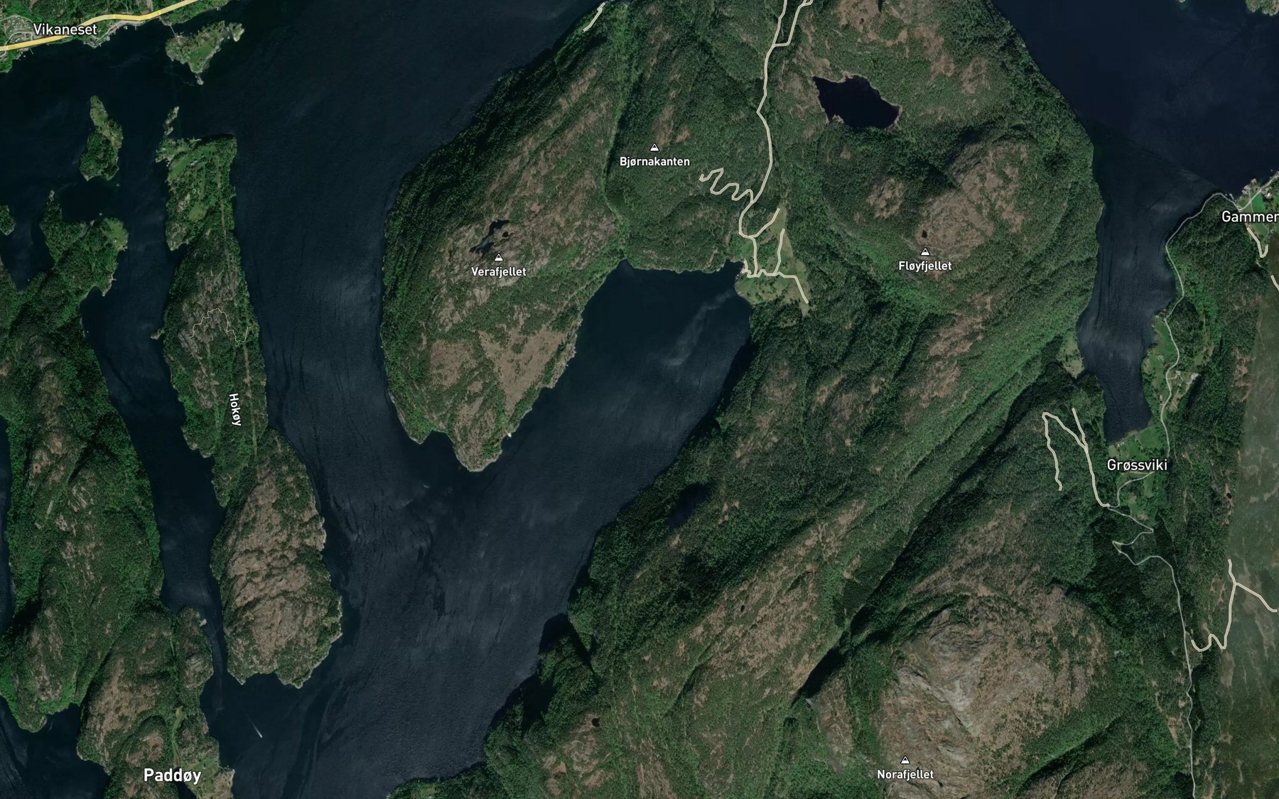Satellite map of the Heimvikvagen
