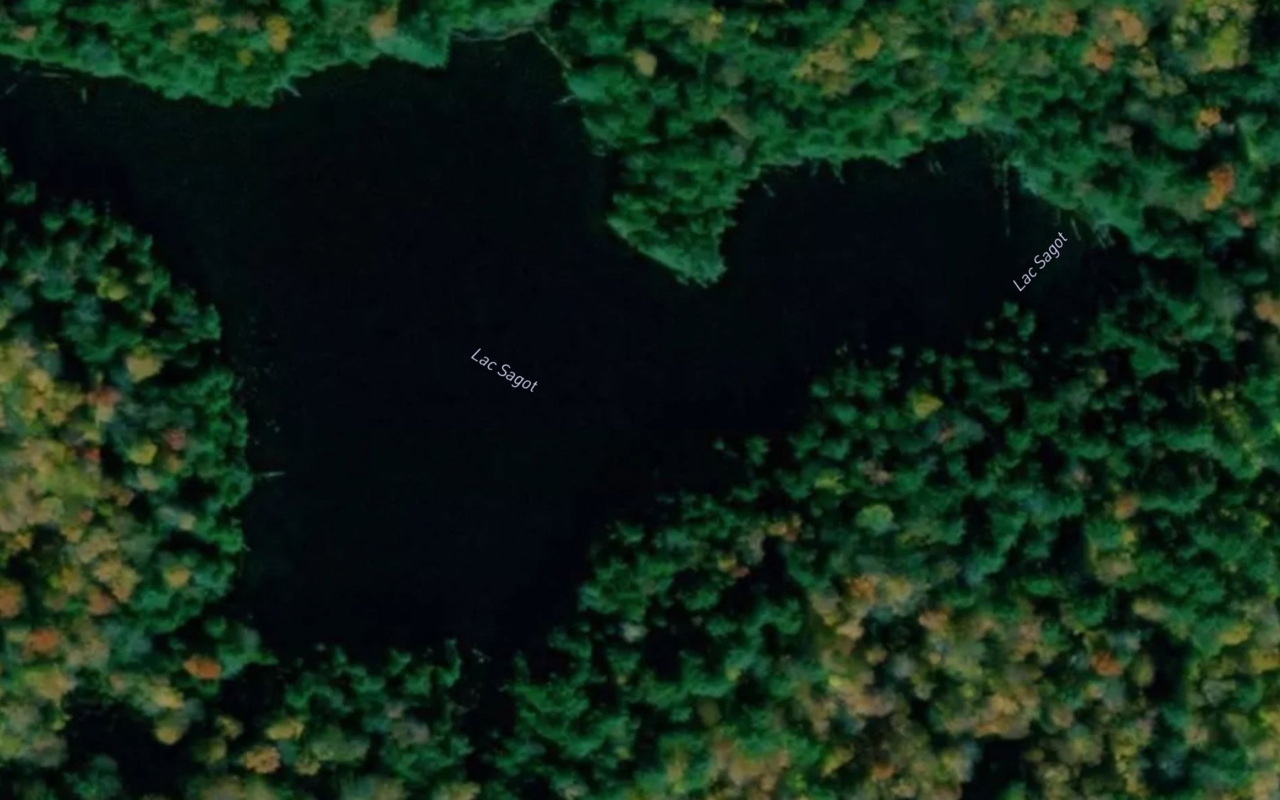 Satellite map of the Lac Sagot